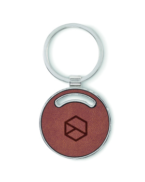 Logo trade promotional giveaway photo of: Round shape key ring