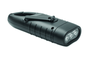 Logo trade advertising products picture of: Solar torch with dynamo crank