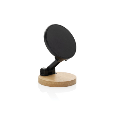 Logotrade corporate gift picture of: Magmount RCS recycled plastic and bamboo phone stand