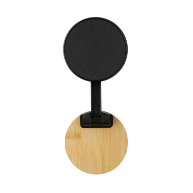Logo trade promotional items picture of: Magmount RCS recycled plastic and bamboo phone stand