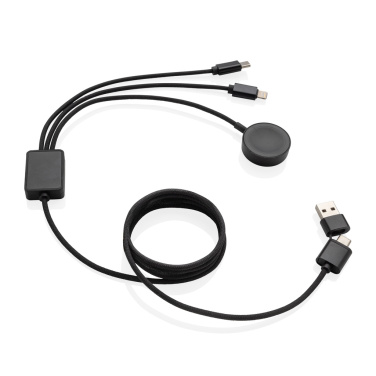Logotrade promotional merchandise picture of: Terra RCS rPET 6-in-1 charging cable with watch charger