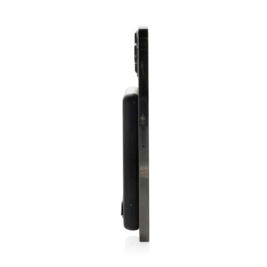 Logotrade promotional item image of: Zen RCS rplastic 5000 mah 5W magnetic bamboo powerbank