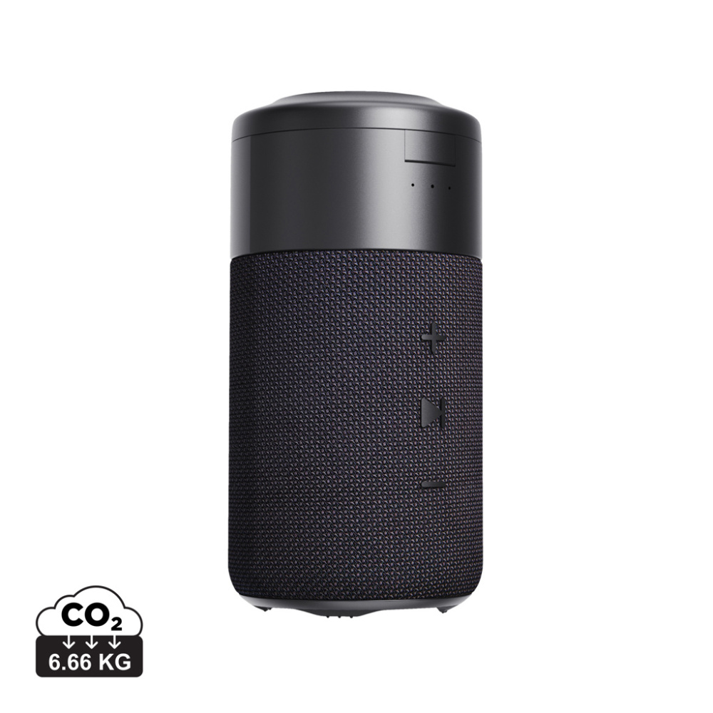 Logo trade promotional giveaways image of: Urban Vitamin Anaheim RCS recycled 10W speaker 15W charger
