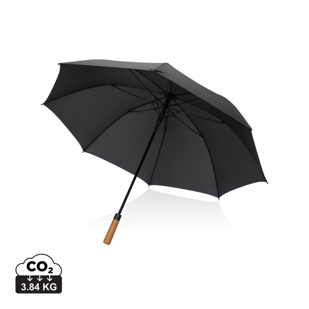 Logo trade corporate gifts image of: Tony  Aware™ RPET 30 inch acacia auto open umbrella