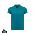 Iqoniq Yosemite women recycled cotton pique polo, verdigris