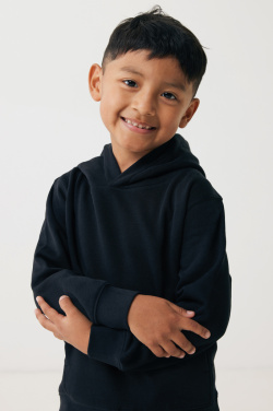 Logo trade promotional merchandise picture of: Iqoniq Yengo kids recycled cotton hoodie with sidepockets