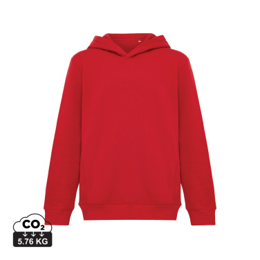 Logotrade promotional product image of: Iqoniq Yengo kids recycled cotton hoodie with sidepockets