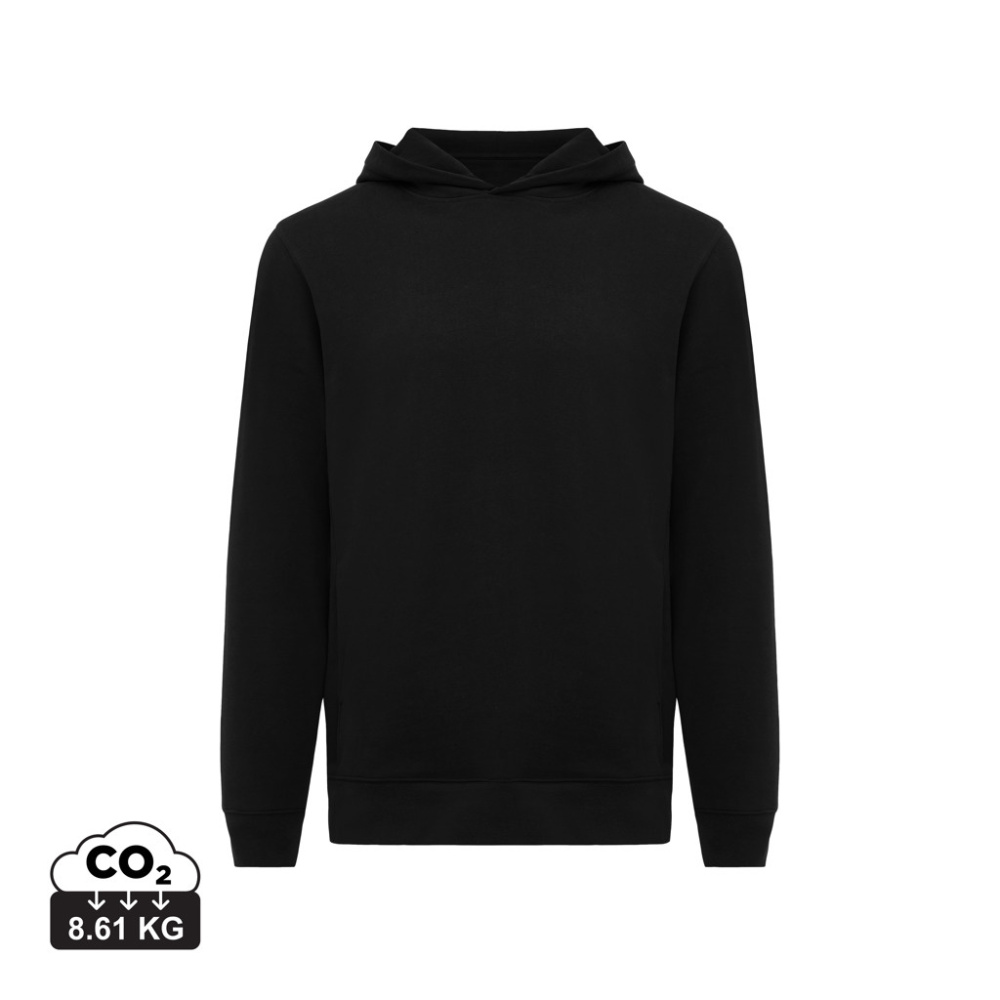 Logo trade promotional products picture of: Iqoniq Yengo recycled cotton hoodie with sidepockets