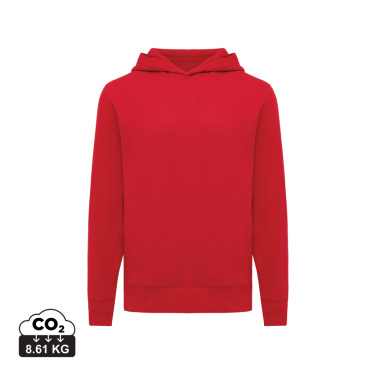 Logo trade promotional gift photo of: Iqoniq Yengo recycled cotton hoodie with sidepockets