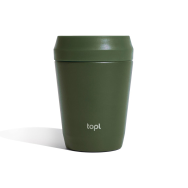 Logo trade promotional merchandise photo of: Topl Recycled Steel To Go Tumbler Patented 360 Lid 235ml