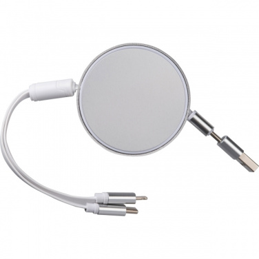 Logo trade promotional gift photo of: Charging cable made from recycled aluminum Ostend