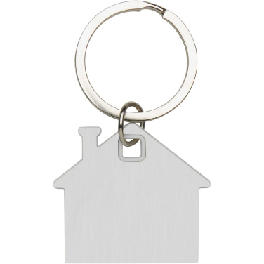 Logotrade promotional giveaway image of: Nook house-shaped keychain