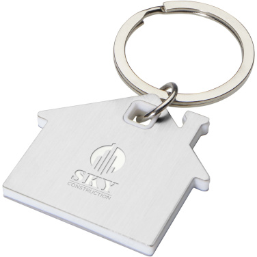 Logotrade promotional products photo of: Nook house-shaped keychain