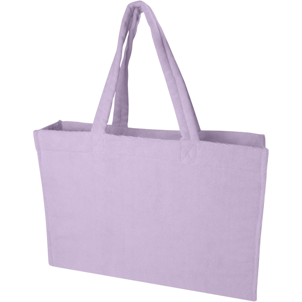 Logotrade promotional product picture of: Siam GRS recycled terry beach tote bag 13L