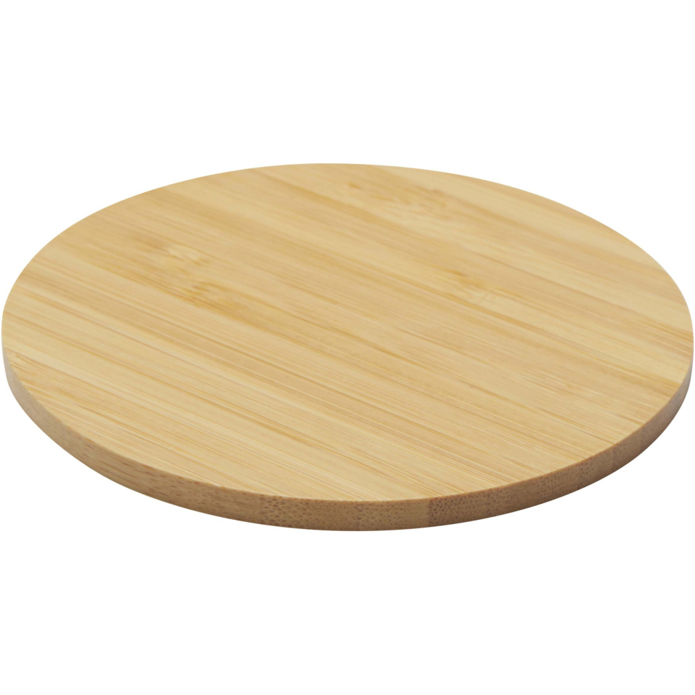 Logo trade corporate gifts image of: Cha bamboo coaster