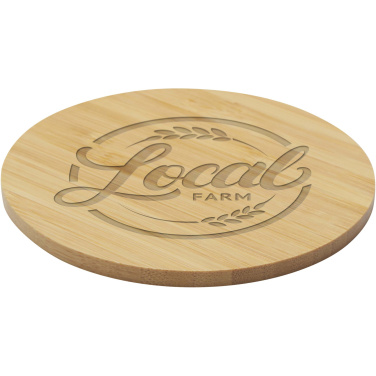 Logo trade promotional gift photo of: Cha bamboo coaster