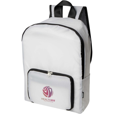 Logo trade promotional merchandise picture of: EcoFold RPET foldable backpack 15L