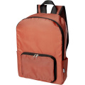 EcoFold RPET foldable backpack 15L, Brick