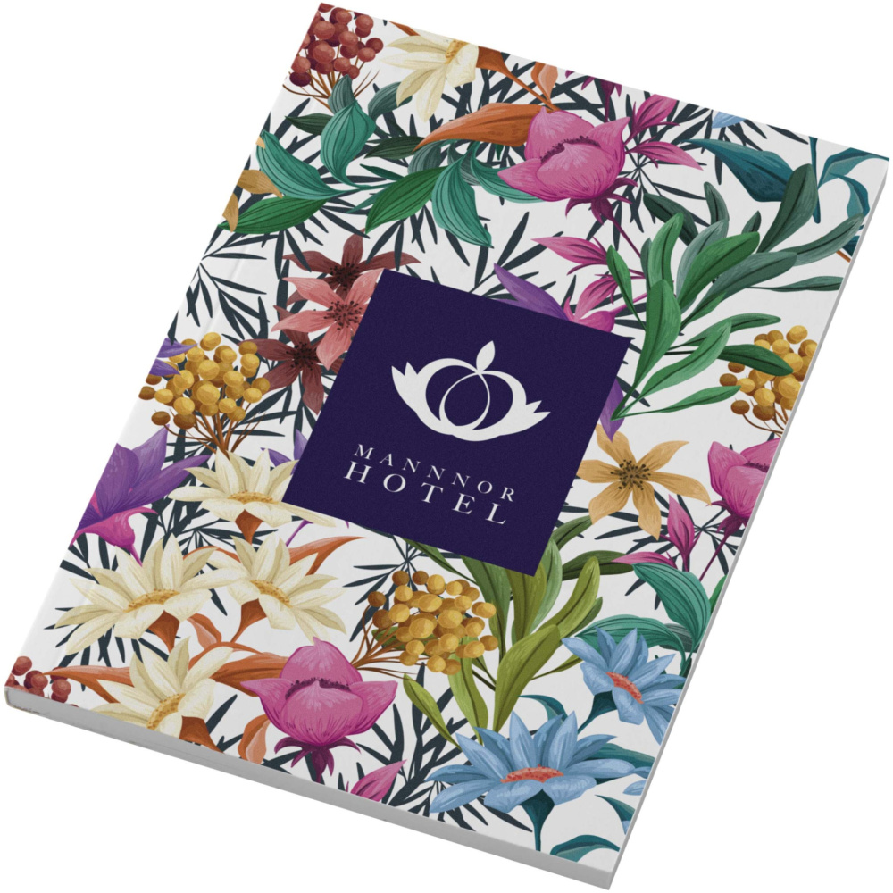 Logo trade promotional item photo of: Novella Austen A6 soft cover notebook - 50 sheets