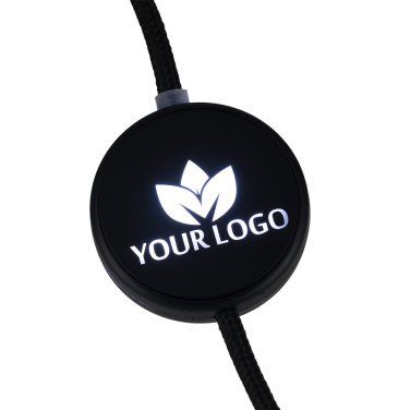 Logo trade promotional giveaways picture of: Cable 4in1 with illuminated logo - LH-ZM02