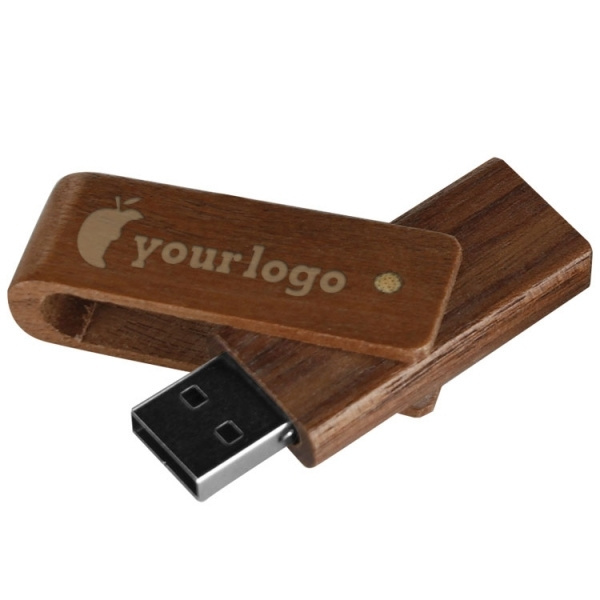 Logo trade corporate gift photo of: Wooden USB stick