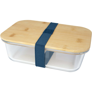 Logo trade promotional giveaway photo of: Roby glass lunch box with bamboo lid