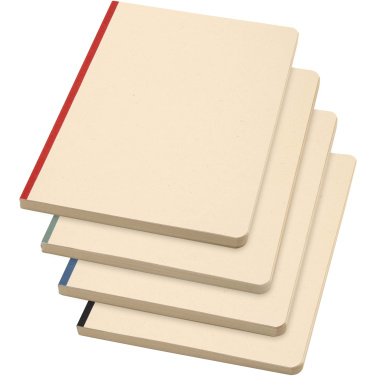Logo trade advertising products image of: Liliana A5 sugarcane and RPET soft cover notebook