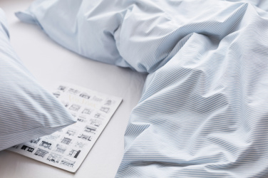 Logo trade promotional giveaway photo of: VINGA Montgomery premium cotton bed linen, 4 pcs set