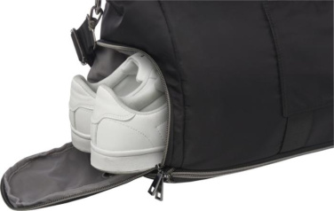 Logo trade corporate gift photo of: Rhine GRS recycled expandable duffel bag 35L