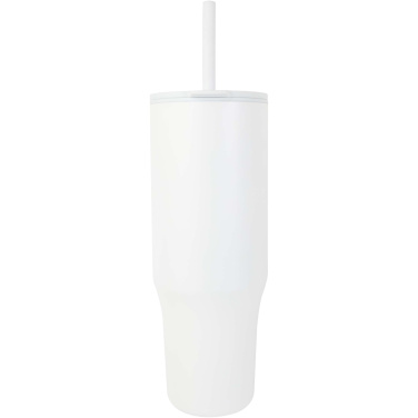 Logo trade business gift photo of: Brady 900 ml RCS certified insulated tumbler with silicone straw