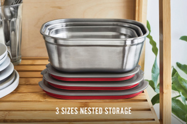 Logo trade promotional items picture of: Black+Blum Mealprep Box 3pcs Set Small, Medium, Large