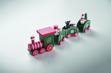 Logo trade business gifts image of: Wooden Christmas train