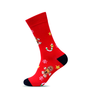 Logo trade promotional giveaways picture of: Pair of Christmas socks M