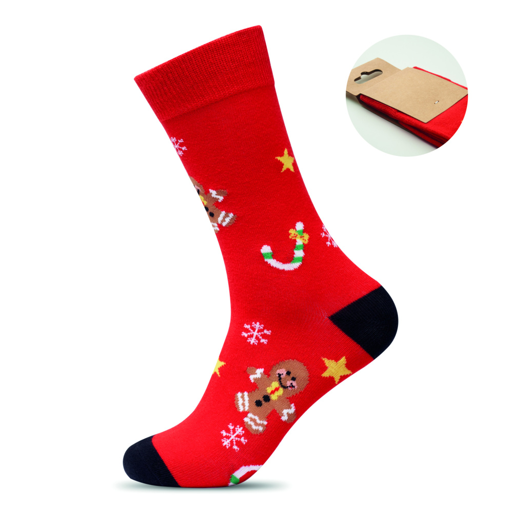 Logotrade promotional giveaway image of: Pair of Christmas socks L