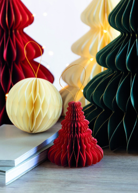 Logo trade promotional giveaways image of: Christmas paper tree hanger