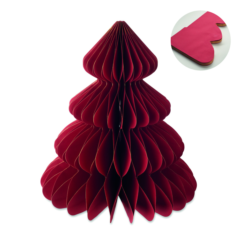 Logo trade business gift photo of: Paper Xmas tree decoration