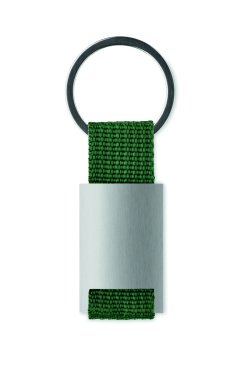 Logo trade advertising product photo of: Metal rectangular key ring Espoo