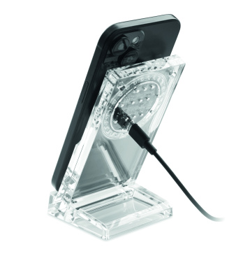 Logotrade promotional product image of: Acrylic wireless charger 15W