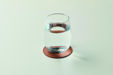 Logo trade corporate gifts picture of: Round coaster in PU