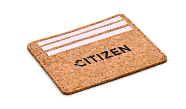 Logo trade promotional items image of: Cork cardholder with RFID