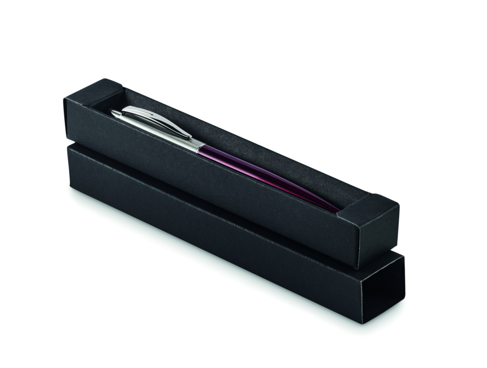 Logo trade advertising products picture of: Push button pen in box