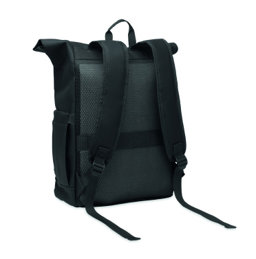 Logotrade advertising product picture of: Rolltop laptop rucksack 600D