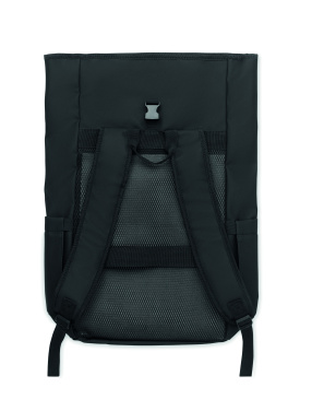 Logo trade promotional gift photo of: Rolltop laptop rucksack 600D