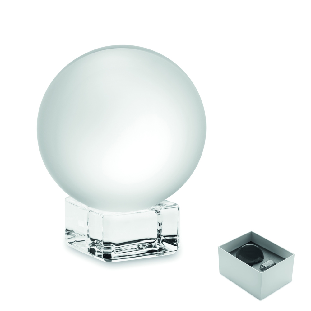 Logo trade business gifts image of: Glass round award