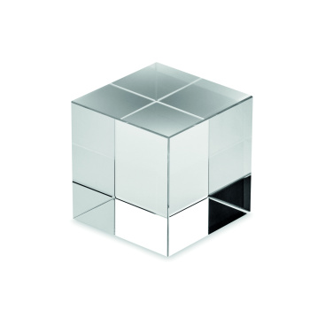 Logo trade promotional gifts image of: Glass cube award