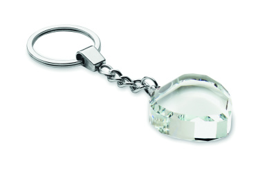 Logotrade promotional giveaway picture of: Glass heart award key ring
