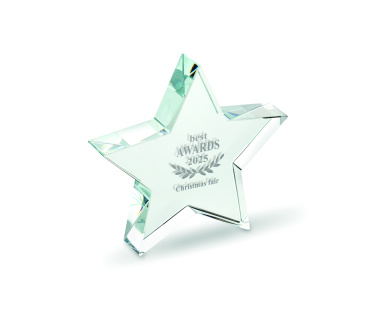 Logo trade promotional products picture of: Glass star award