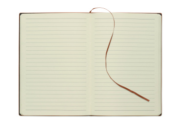 Logo trade promotional gift photo of: A5 notebook in smokey PU