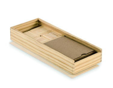 Logo trade promotional gifts picture of: Domino and cards set