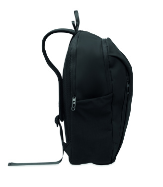 Logo trade promotional giveaways image of: 15" soft PU laptop backpack
